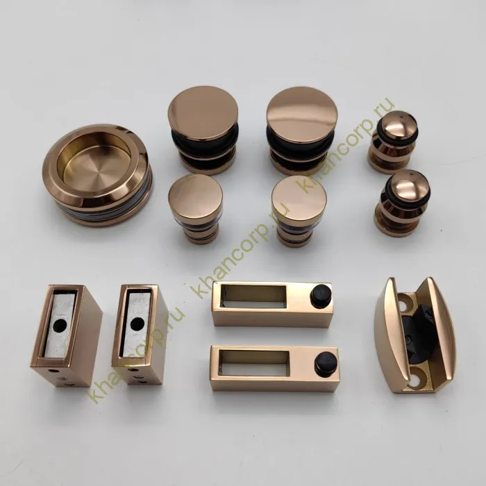 Раздвижная система Альфа FDS-1, нержавейка/розовое золото