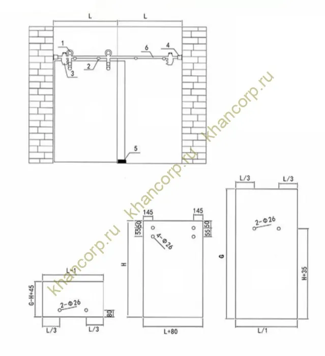 Раздвижная система Тау τ FDS-10 , нержавейка/матовый