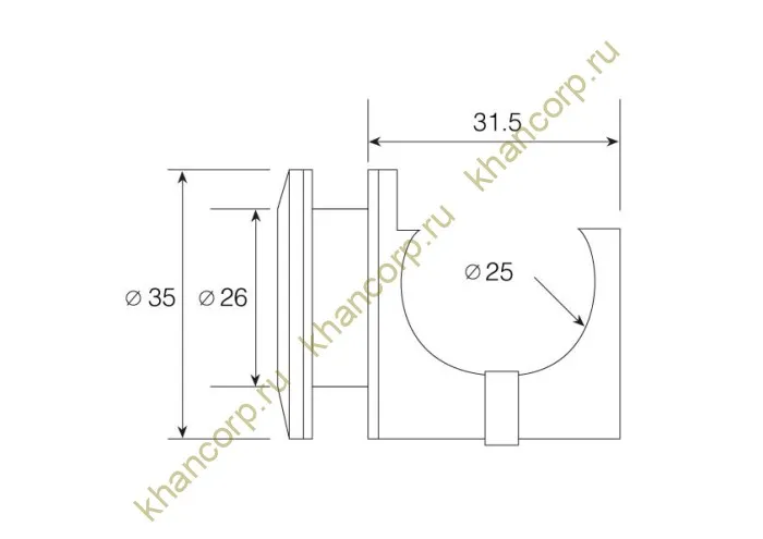 Раздвижная система Тау τ FDS-10 , нержавейка/матовый