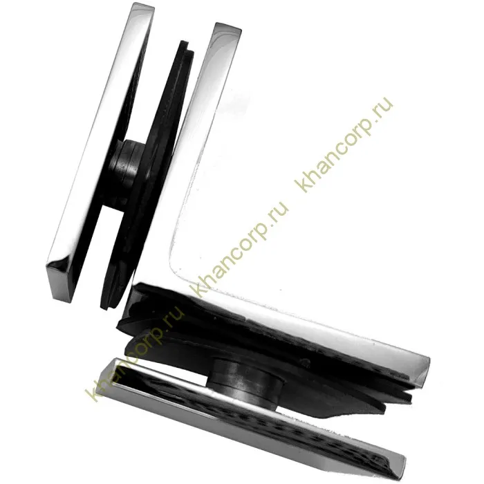 Коннектор Альфа α FDK-14 стекло-стекло 90˚, цинк/хром