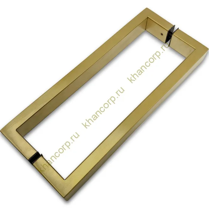 Ручка скоба FDR-78, 15х30х270х1.0 мм, нержавейка/брашированное золото