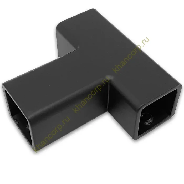 Соединитель FDC-63 трубы 15х15 Т-образный, нержавейка/черный