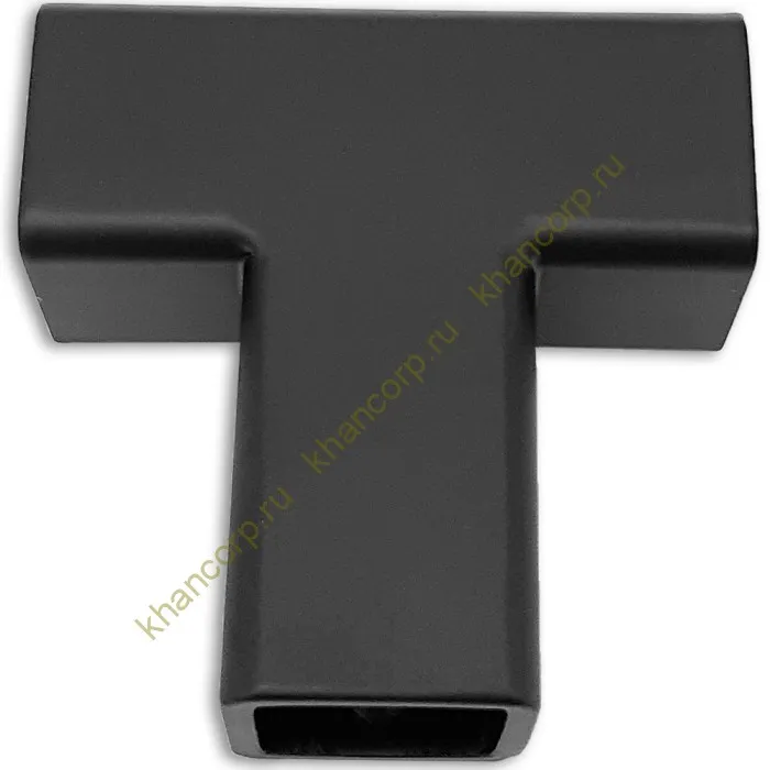 Соединитель FDC-63 трубы 15х15 Т-образный, нержавейка/черный