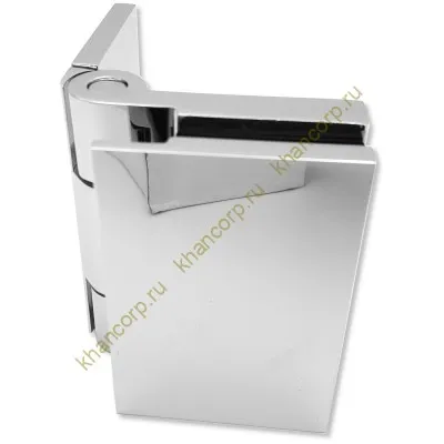 Петля Майя FDP-172 стена-стекло 90˚ открывание внутрь, латунь/хром