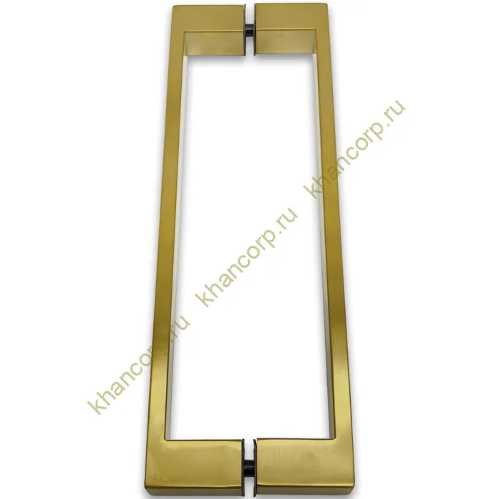 Ручка скоба FDR-88, 25х10х300х1.0 мм, нержавейка/брашированное золото