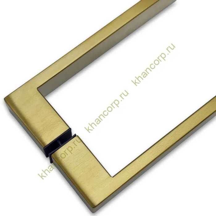 Ручка скоба FDR-88, 25х10х300х1.0 мм, нержавейка/брашированное золото