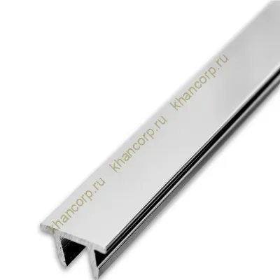 Верхняя заглушка FDPA-500.1 для п-образного профиля 19х13х2 мм, 1 м, алюминий/полированный