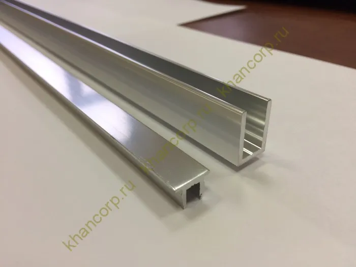 Верхняя заглушка FDPA-500.1 для п-образного профиля 19х13х2 мм, 1 м, алюминий/полированный
