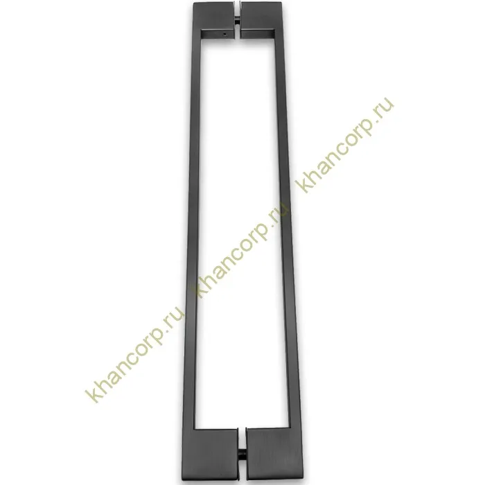 Ручка скоба FDR-92, 10х15х450х1.0 мм, нержавейка/оружейная сталь