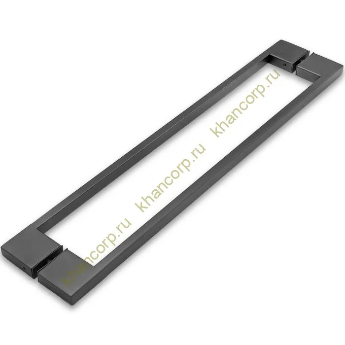 Ручка скоба FDR-92, 10х15х450х1.0 мм, нержавейка/оружейная сталь