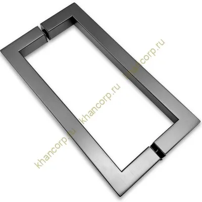 Ручка скоба FDR-71, 19х19х220х1.0 мм, нержавейка/оружейная сталь