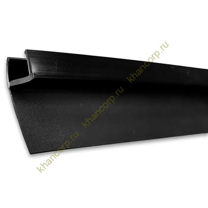 Уплотнитель узкопрофильный ПРЕМИУМ Ч-образный черный 2.5 м, ус 18 мм под стекло 8 мм FDPP-712.8