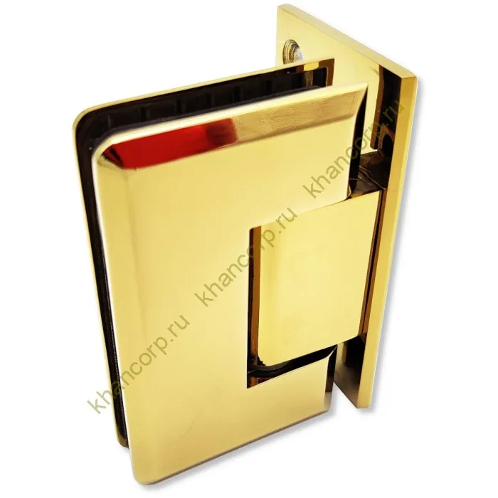 Петля Бета β FDP-20 стена-стекло с боковым креплением, цинк/золото