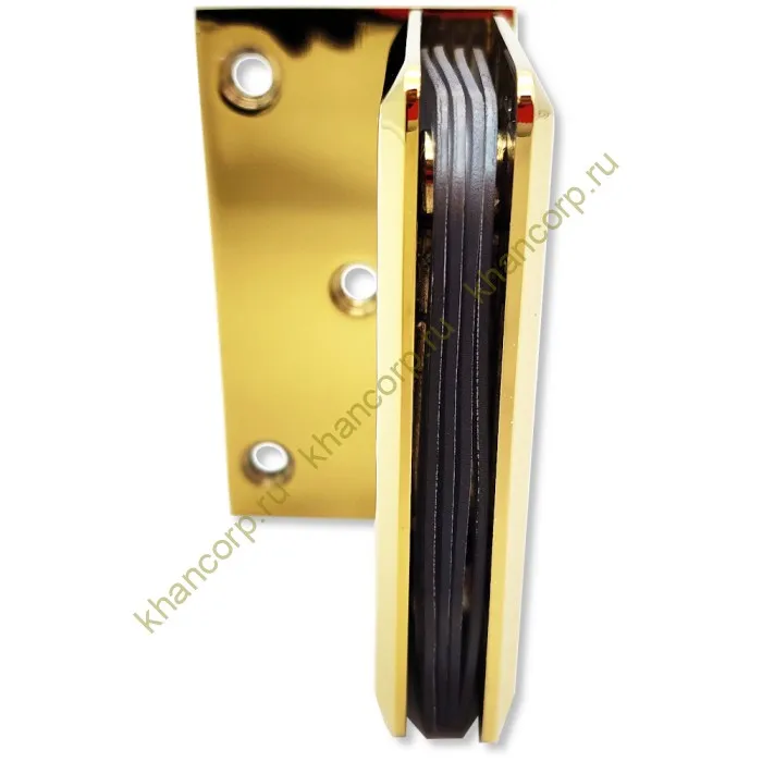 Петля Бета β FDP-20 стена-стекло с боковым креплением, цинк/золото