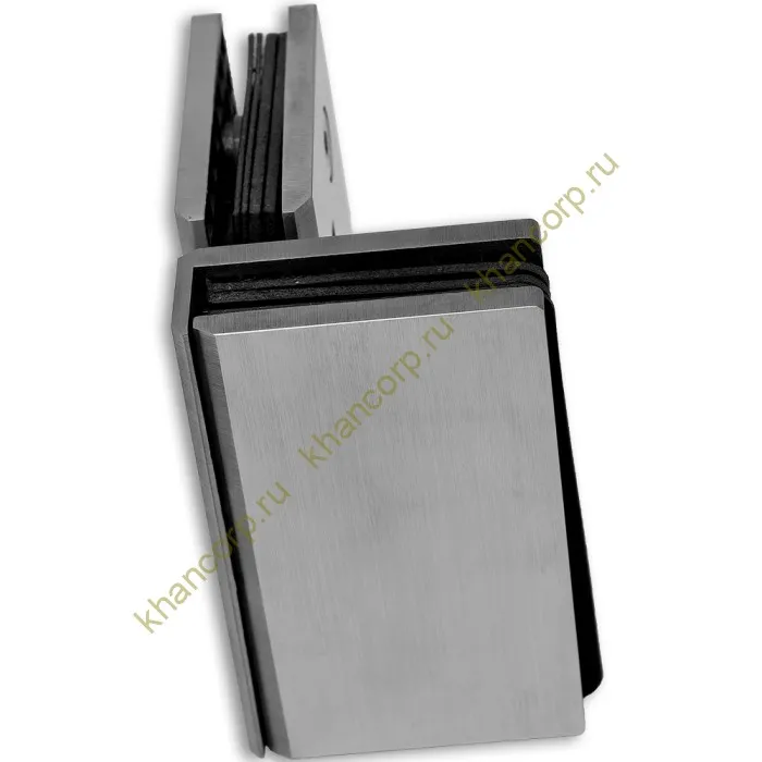 Петля Альфа FDP-13 стекло-стекло 90°, нержавейка/матовый