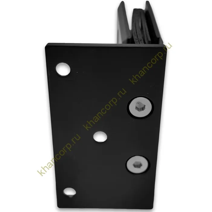 Петля Бета β FDP-20E стена-стекло с боковым креплением, нержавейка/черный