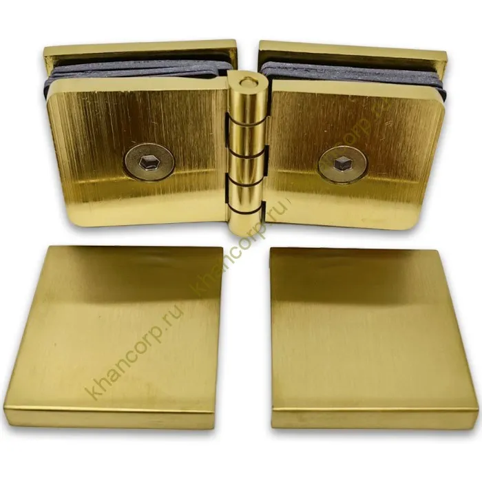 Коннектор Пегас FDK-101 стекло-стекло 0°-180° латунь/брашированное золото