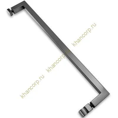 Ручка скоба FDR-85, 19х19х450х1.0 мм, нержавейка/оружейная сталь