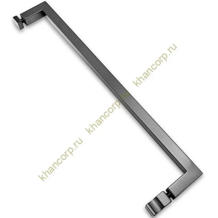 Ручка скоба FDR-85, 19х19х450х1.0 мм, нержавейка/оружейная сталь