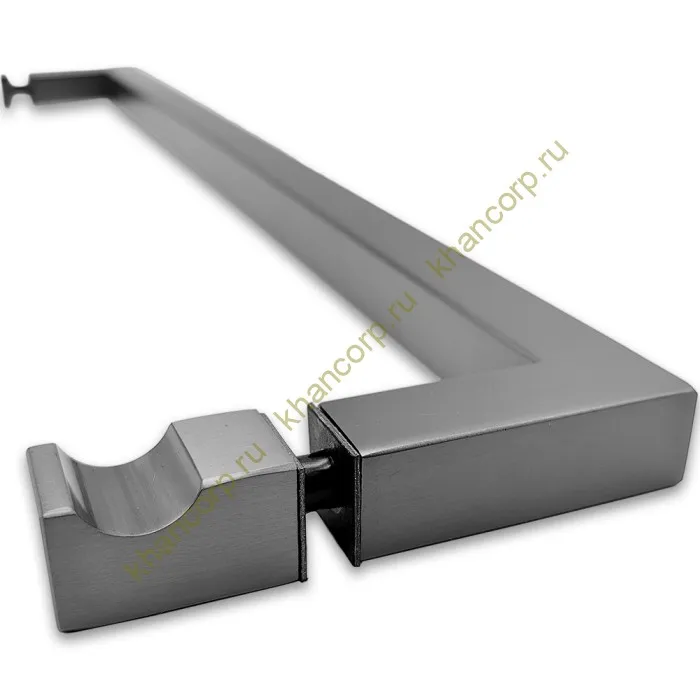 Ручка скоба FDR-85, 19х19х450х1.0 мм, нержавейка/оружейная сталь