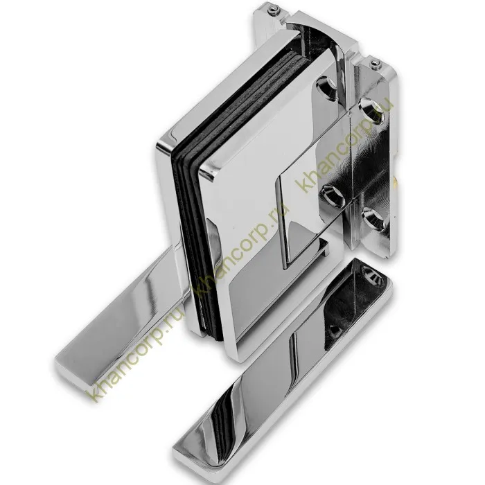 Петля Афина FDP-131 стена-стекло с центральным креплением, латунь/хром