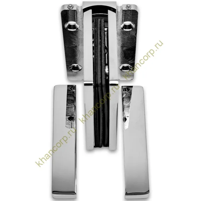 Петля Афина FDP-131 стена-стекло с центральным креплением, латунь/хром