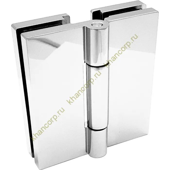 Петля Гера FDP-121 стекло-стекло 180˚, латунь/хром