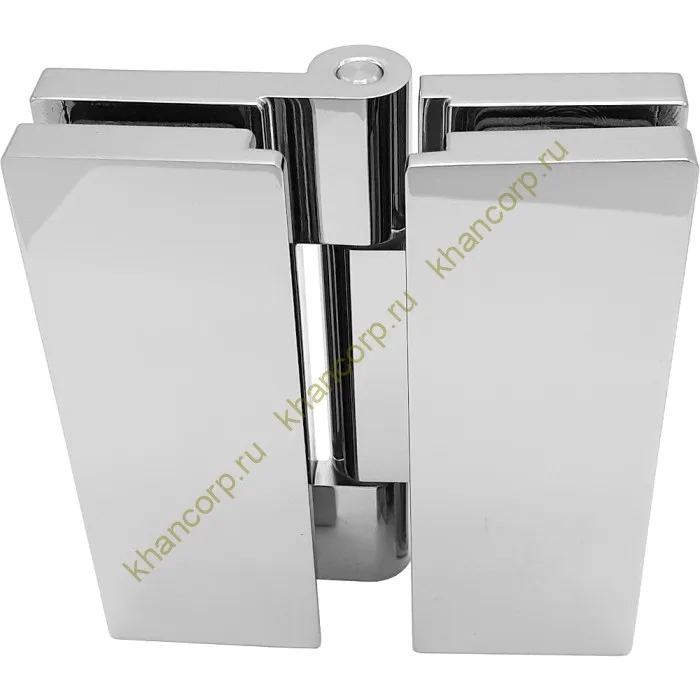 Петля Гера FDP-121 стекло-стекло 180˚, латунь/хром