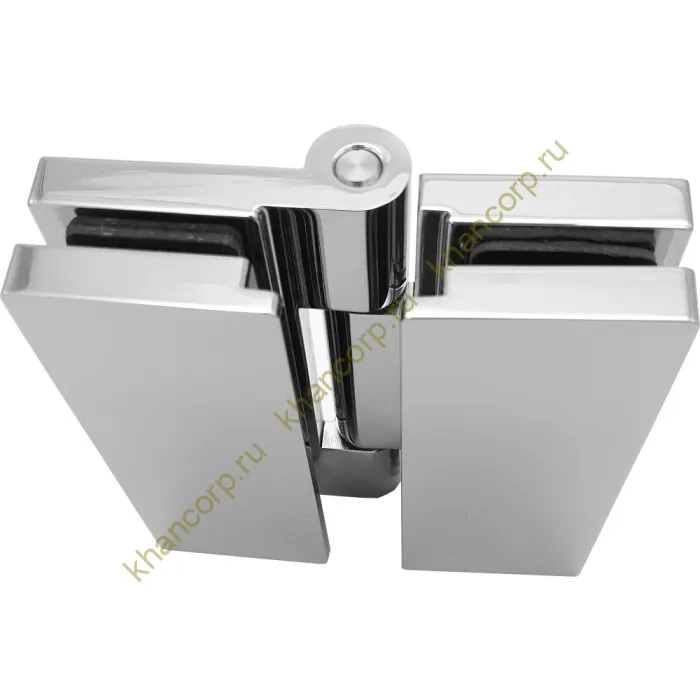 Петля Гера FDP-121 стекло-стекло 180˚, латунь/хром