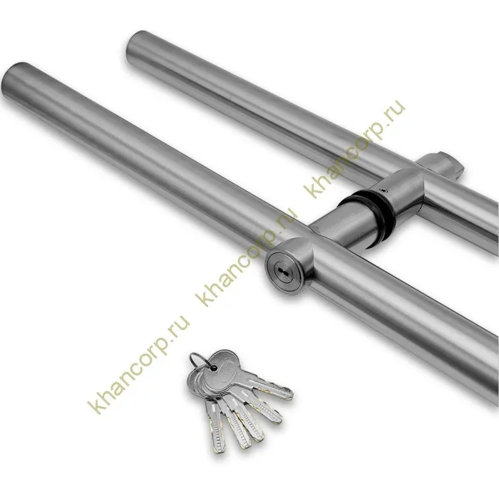 Ручка FKR-213 для стеклянной двери 35x1125х1500х1 м с замком, нержавейка/матовый