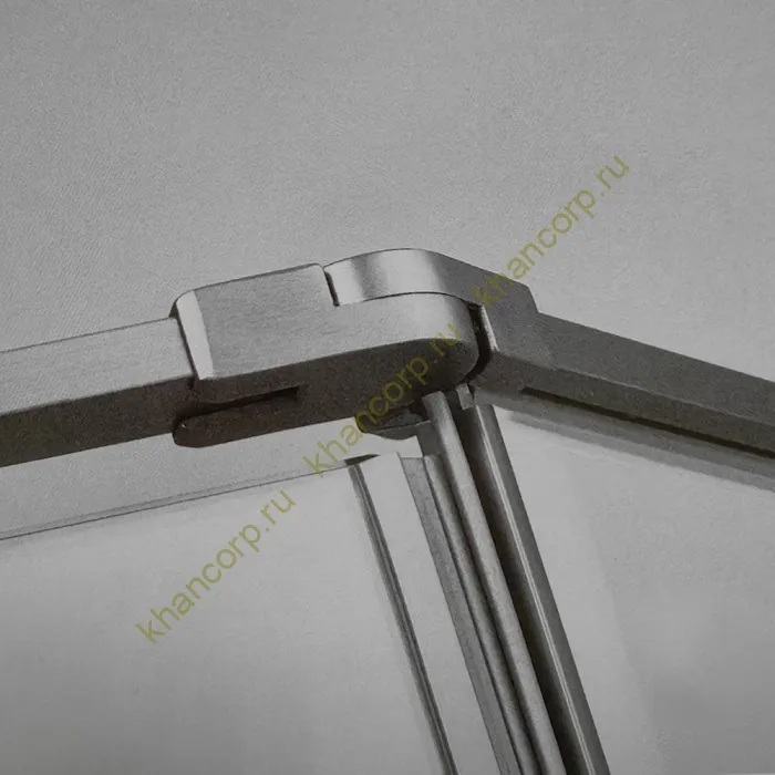 Трапециевидный распашной комплект Юнона FDS-104, 750х620х750х2000 мм, нержавейка/полированный