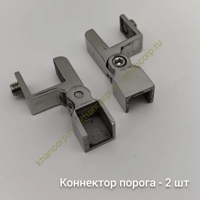 Трапециевидный распашной комплект Юнона FDS-104, 750х620х750х2000 мм, нержавейка/полированный