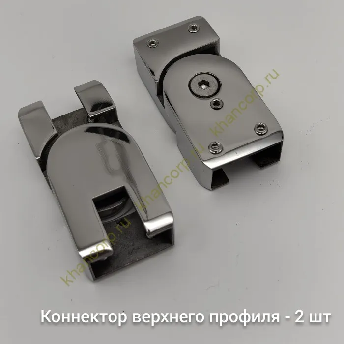 Трапециевидный распашной комплект Юнона FDS-104, 750х620х750х2000 мм, нержавейка/полированный