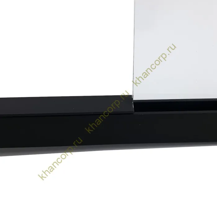 Верхняя заглушка FDPA-500.1 для п-образного профиля 19х13х2 мм,1 м, алюминий/черный