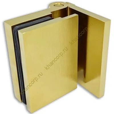 Петля Майя FDP-170 стена-стекло 90˚ открывание наружу, латунь/брашированное золото