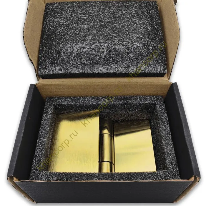 Петля Майя FDP-170 стена-стекло 90˚ открывание наружу, латунь/брашированное золото