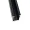Профиль черный FDPA-54.3 опорный БЕЗ УПЛОТНИТЕЛЯ 30х17х2 под стекло 8 мм, 3 м, алюминий/черный