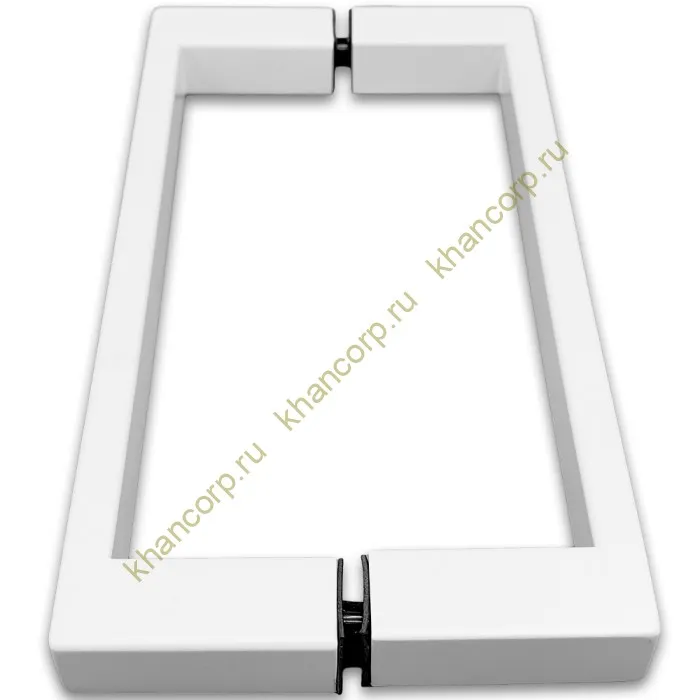 Ручка скоба FDR-76, 20х10х200 мм, нержавейка/белый