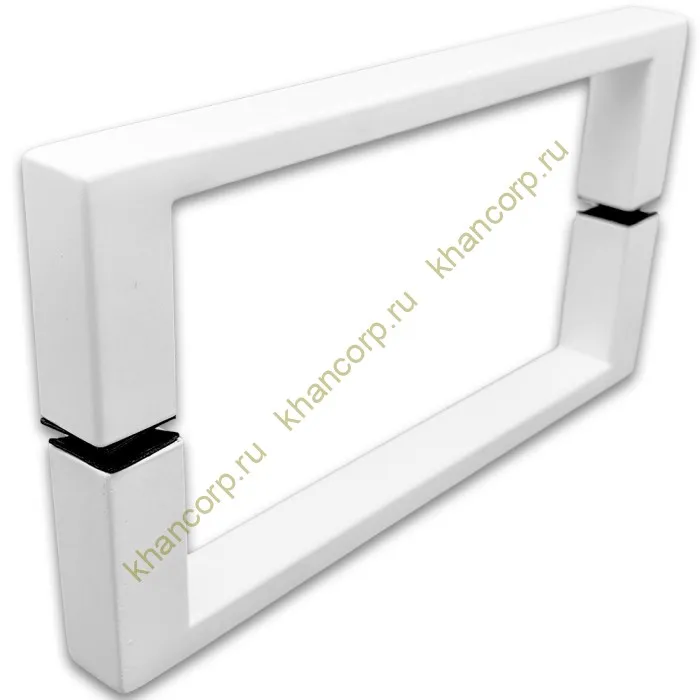 Ручка скоба FDR-76, 20х10х200 мм, нержавейка/белый