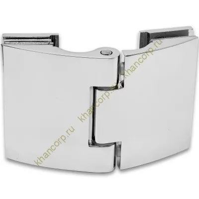 Петля Европа FDP-115 стекло-стекло 180˚ без крышек, цинк/хром