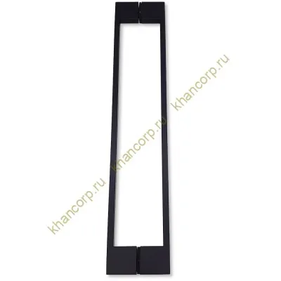 Ручка скоба FDR-92, 10х15х450х1.0 мм, нержавейка/черный