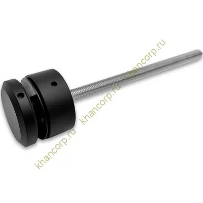 Стеклодержатель FKK-44, 10х20 мм Ø50 мм М10x1.5 для стекла, нержавейка/черный