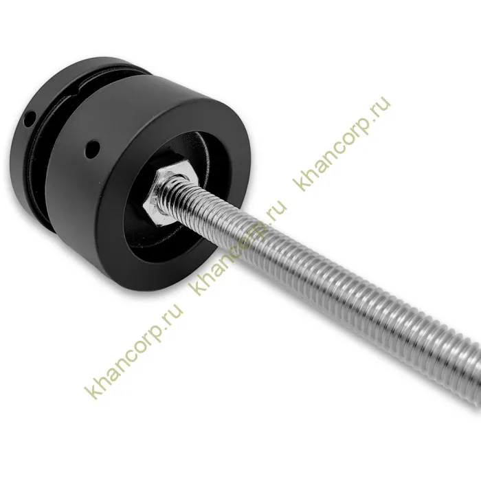 Стеклодержатель FKK-44, 10х20 мм Ø50 мм М10x1.5 для стекла, нержавейка/черный