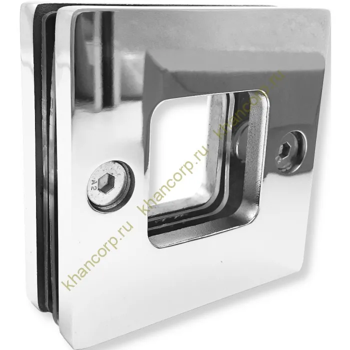 Ручка купе Дриада FDR-110, 77х77 квадратная, нержавейка/полированный