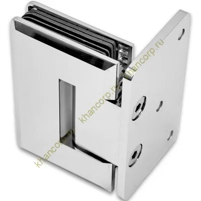 Петля Бета β FDP-20 стена-стекло с боковым креплением, латунь/хром