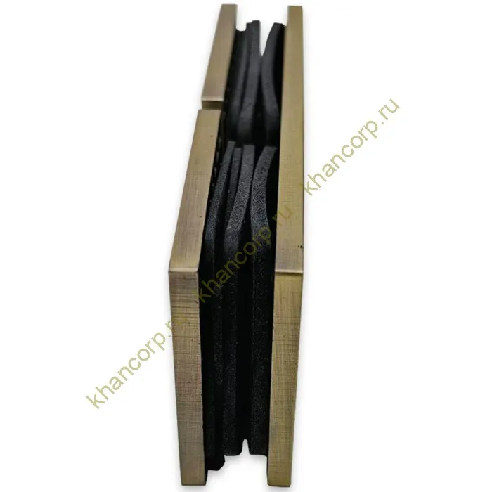 Коннектор Альфа α FDK-16 стекло-стекло 180˚, нержавейка/бронза