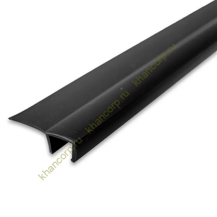 Уплотнитель узкопрофильный ПРЕМИУМ F-образный черный 2.5 м, ус 16 мм. под стекло 8 мм FDPP-717.8