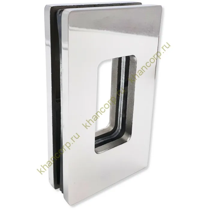 Ручка купе Дриада FDR-111, 122х70 прямоугольная, межосевое 100, нержавейка/полированный