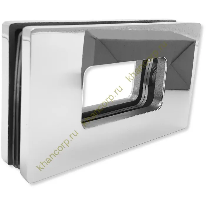 Ручка купе Дриада FDR-111, 122х70 прямоугольная, межосевое 100, нержавейка/полированный