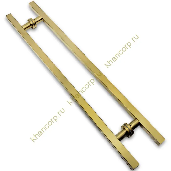 Ручка FKR-215 для стеклянной двери 25х25х800мм, нержавейка/брашированное золото
